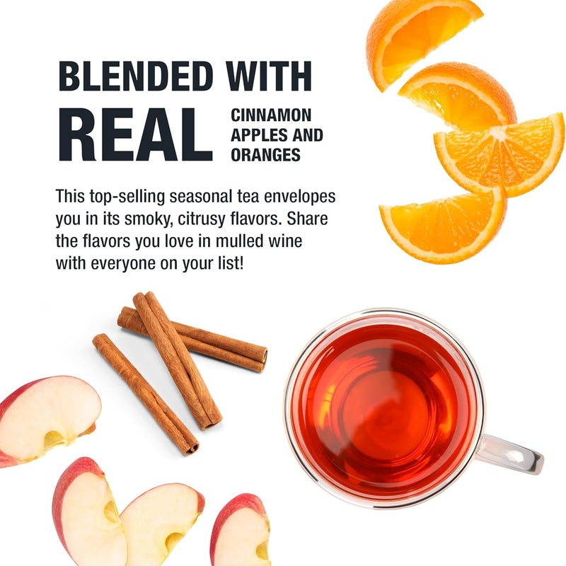 Tiesta Tea Fireside Spice - Mulled Wine Herbal Tea, Loose Leaf, 5 Ounce Refillable Tin, Non-Caffeinated, Brews Up to 50 Cups - Image 4